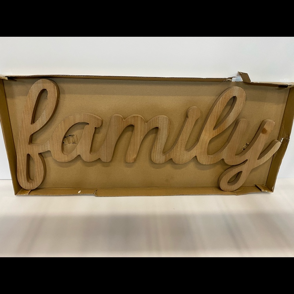 Brand New Distressed Family Sign